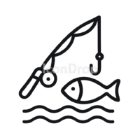 Fishing Icon Outline