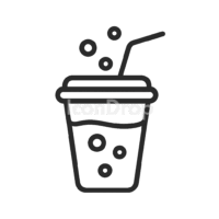 Fizzy Drink Icon Outline