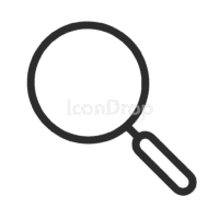 Flat Icon Search Outline