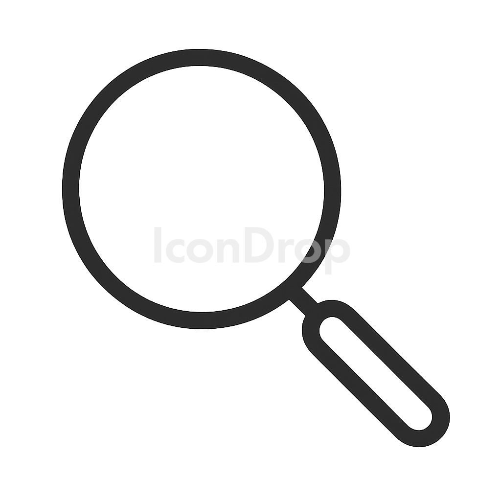 Flat Icon Search Outline