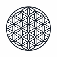 生命の花(フラワー・オブ・ライフ)のアイコン(アウトライン)