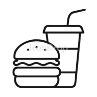 Food And Beverage Icon Outline