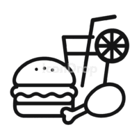 Food And Drink Icons Outline