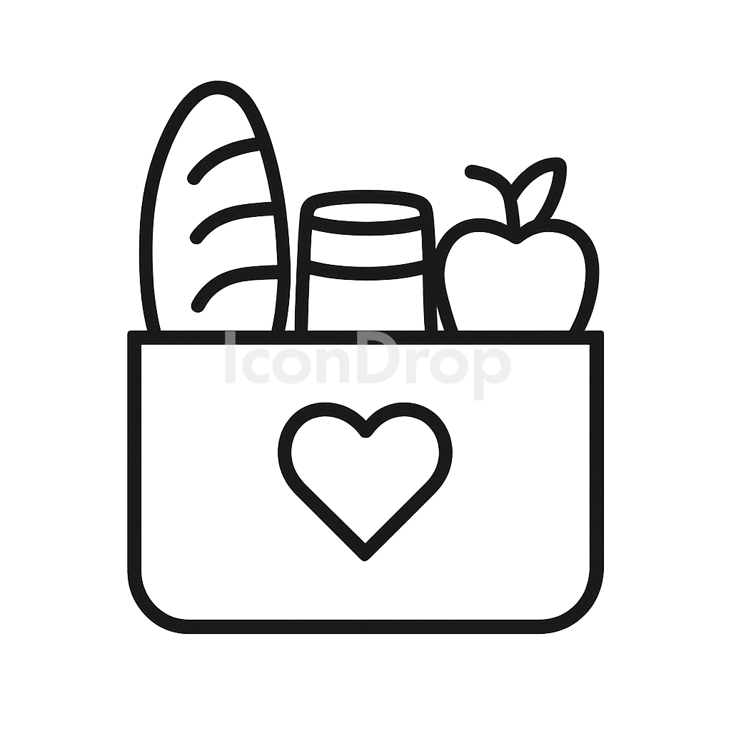 Food Bank Icon Outline