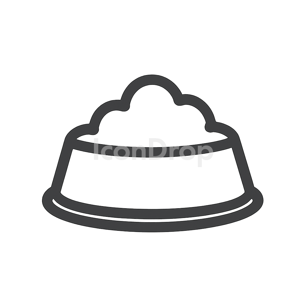 Food Bowl Icon Outline