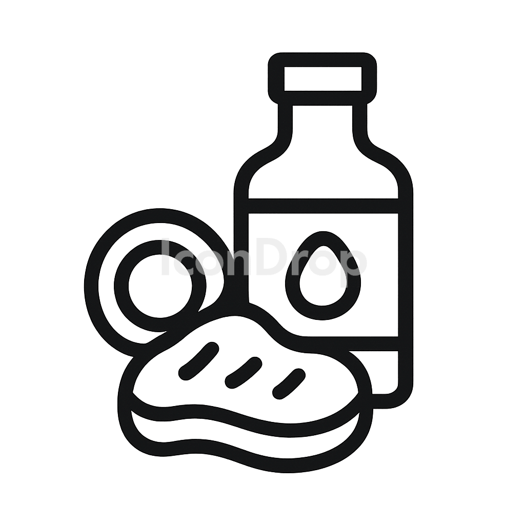 Food Color Icon Outline