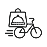Food Delivery Icon Outline
