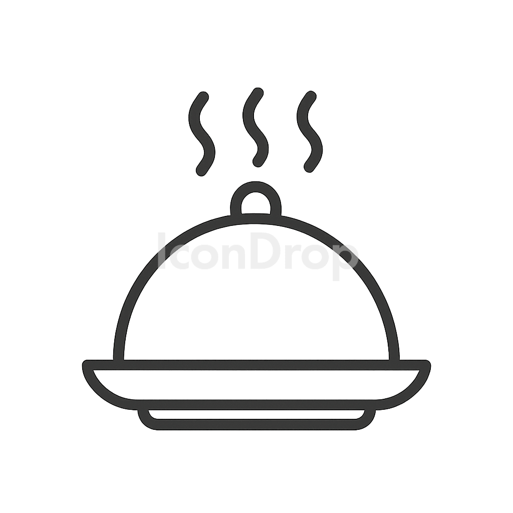 Food Dish Icon Outline