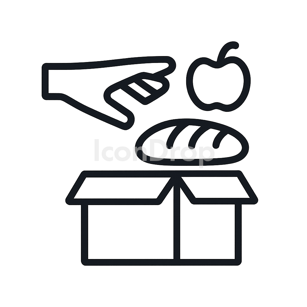 Food Distribution Icon Outline