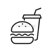 Food Icon Aesthetic Outline