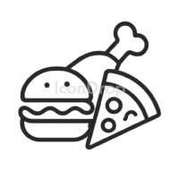 Food Icon Simple Outline