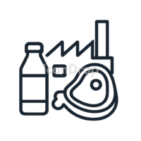Food Industry Icon Outline