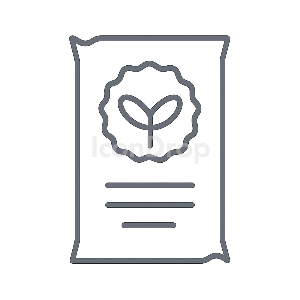 Food Label Icon Outline