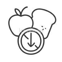 Food Loss Icon Outline