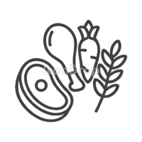 Food Material Icon Outline