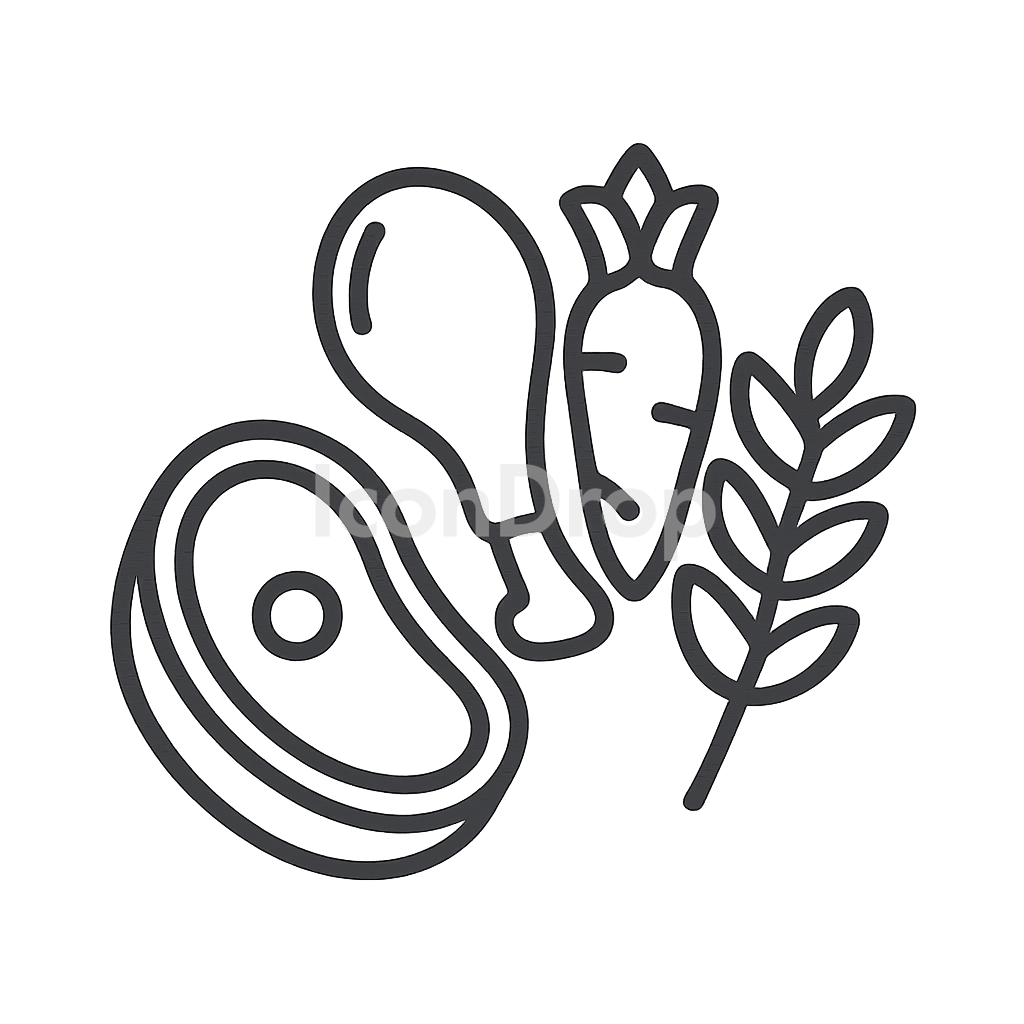 Food Material Icon Outline