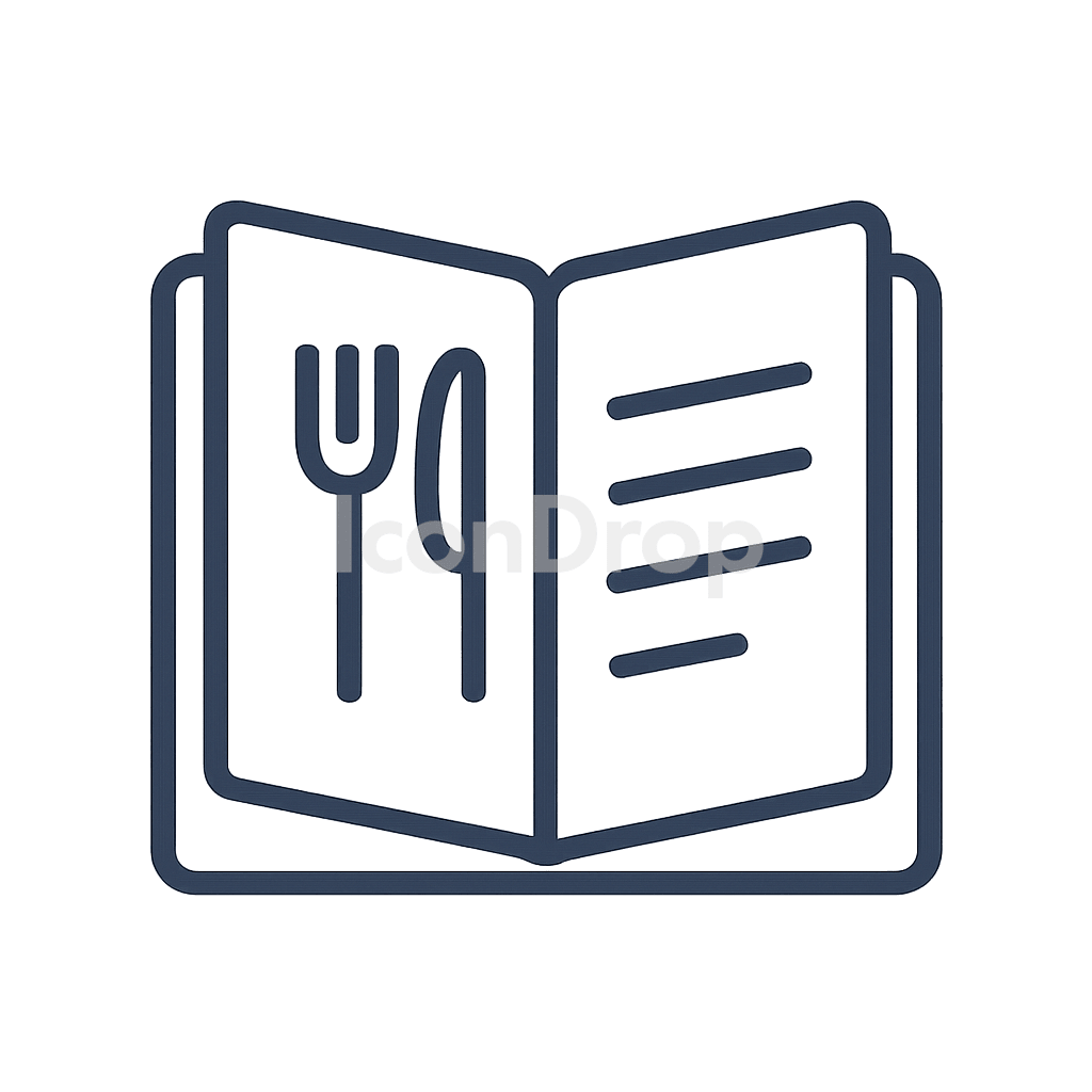 Food Menu Icon Outline