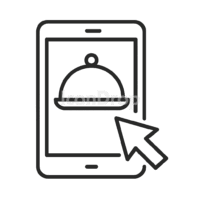 Food Order Icon Outline