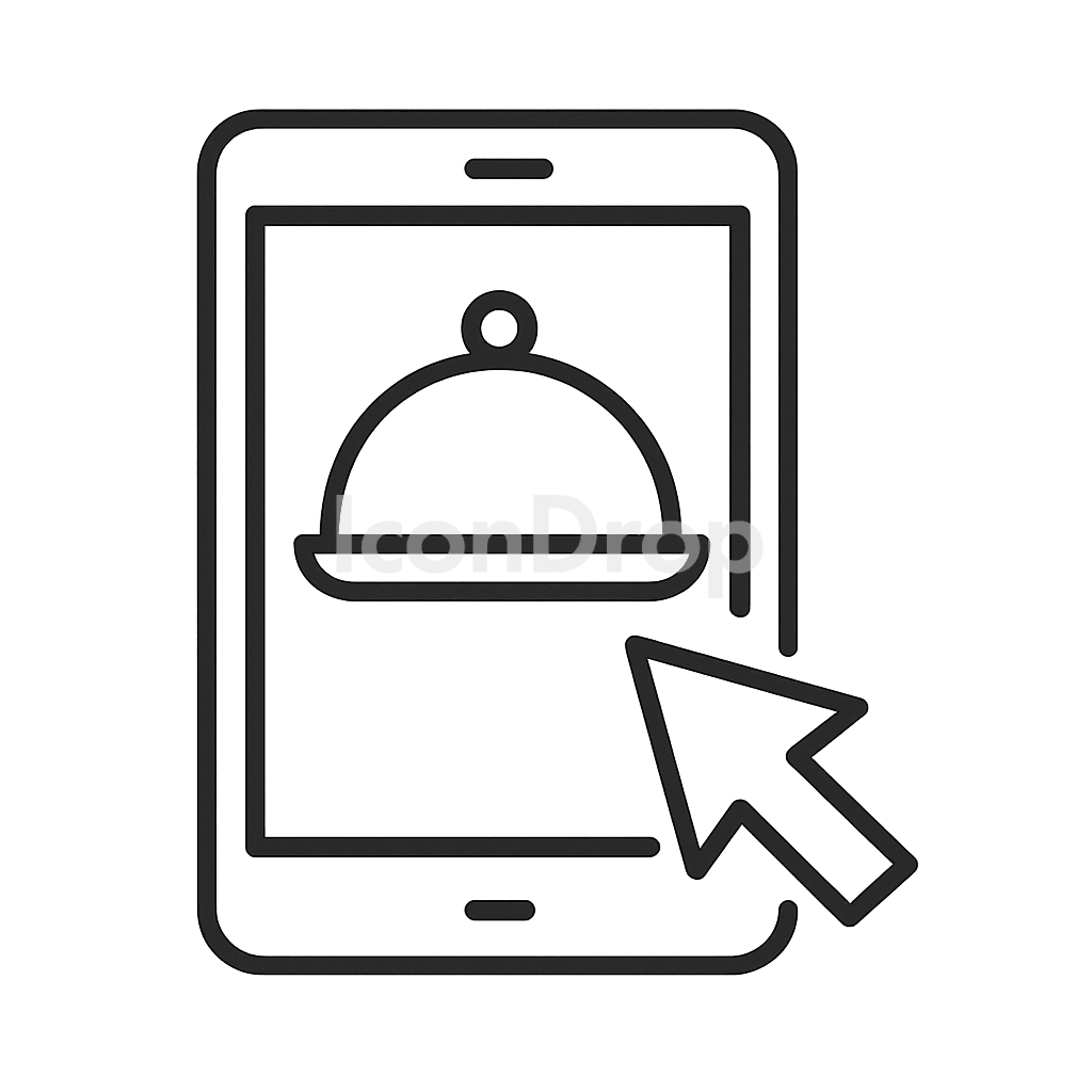 Food Order Icon Outline