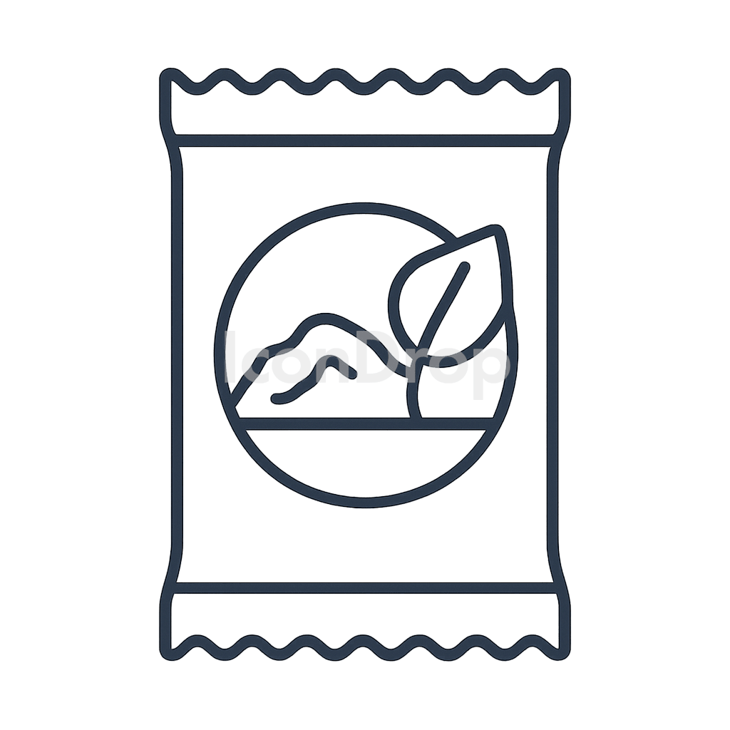 Food Packet Icon Outline