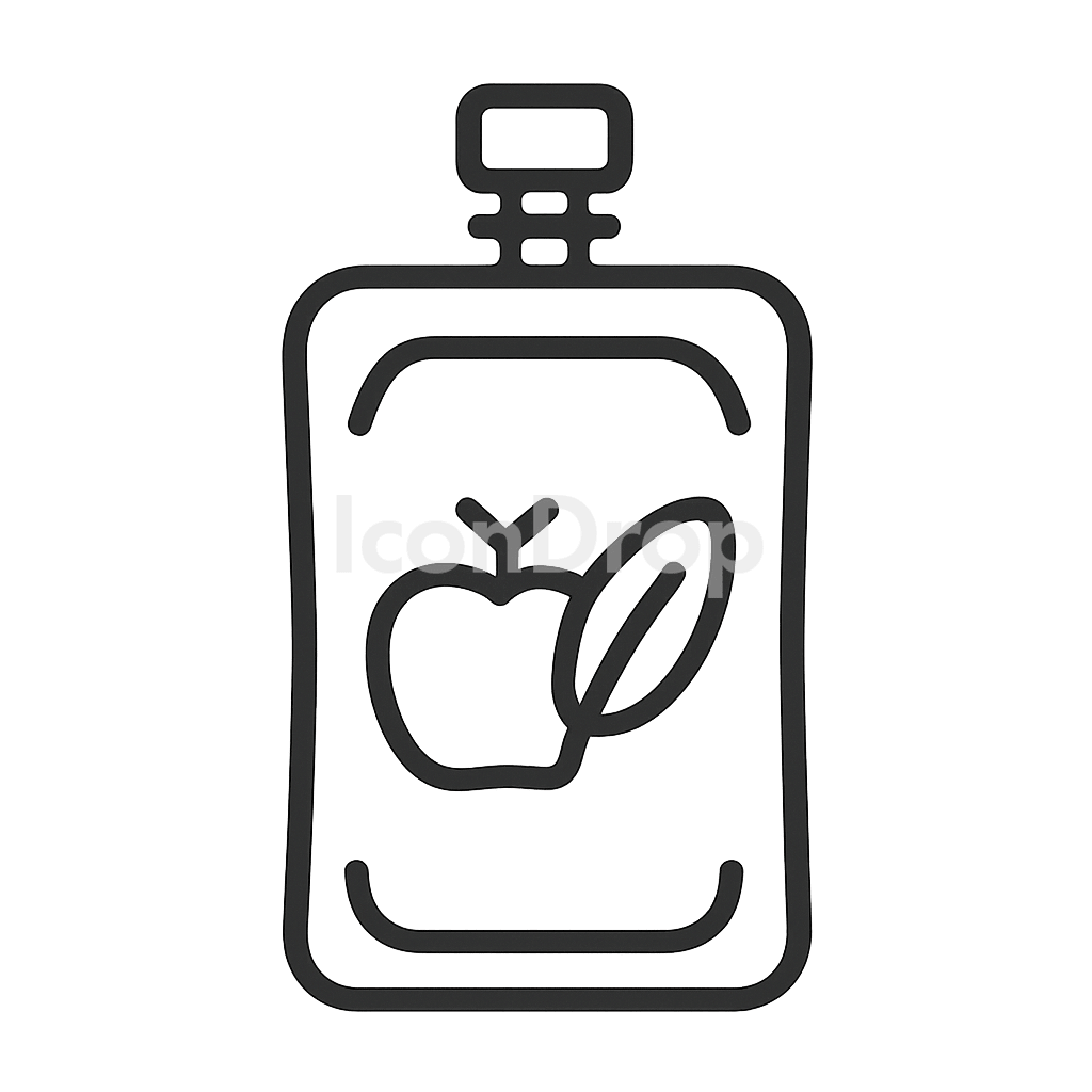 Food Pouch Icon Outline