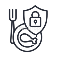 Food Safety Icon Outline