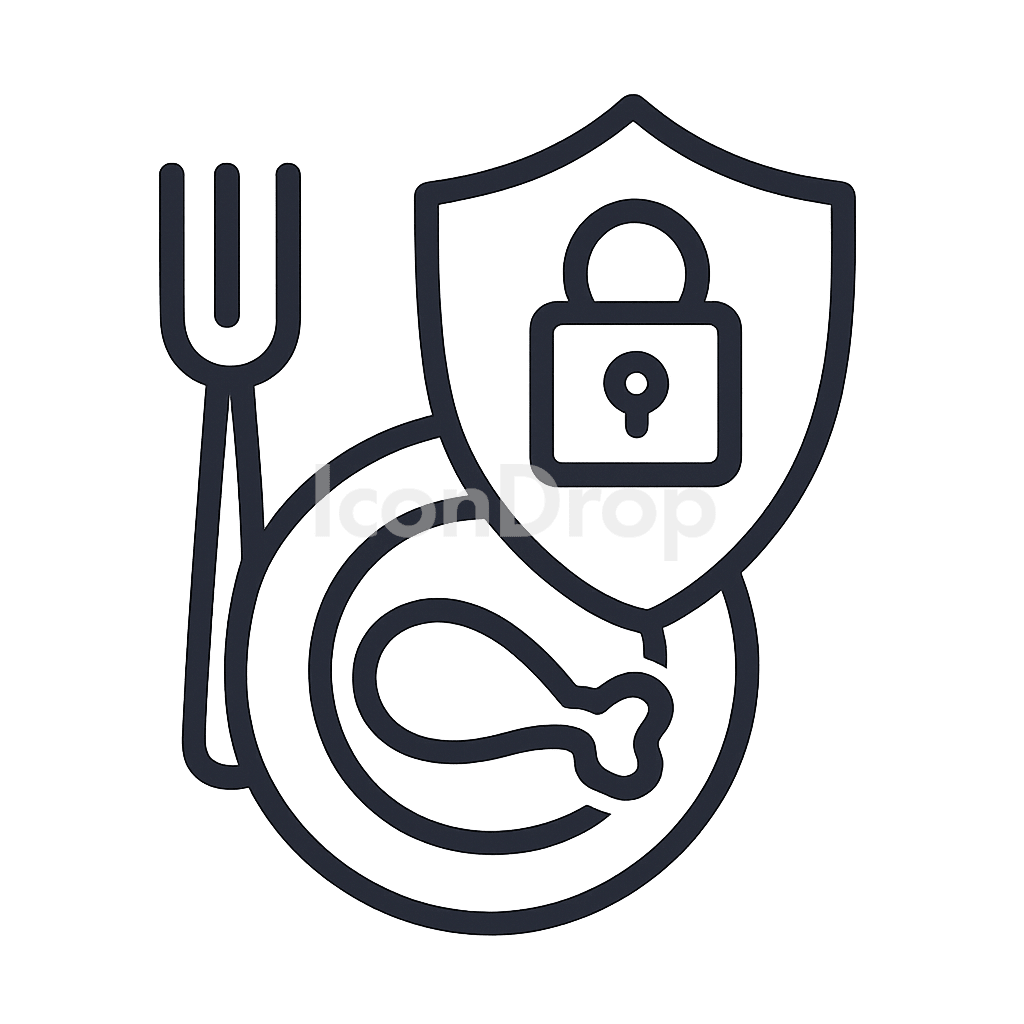 Food Safety Icon Outline