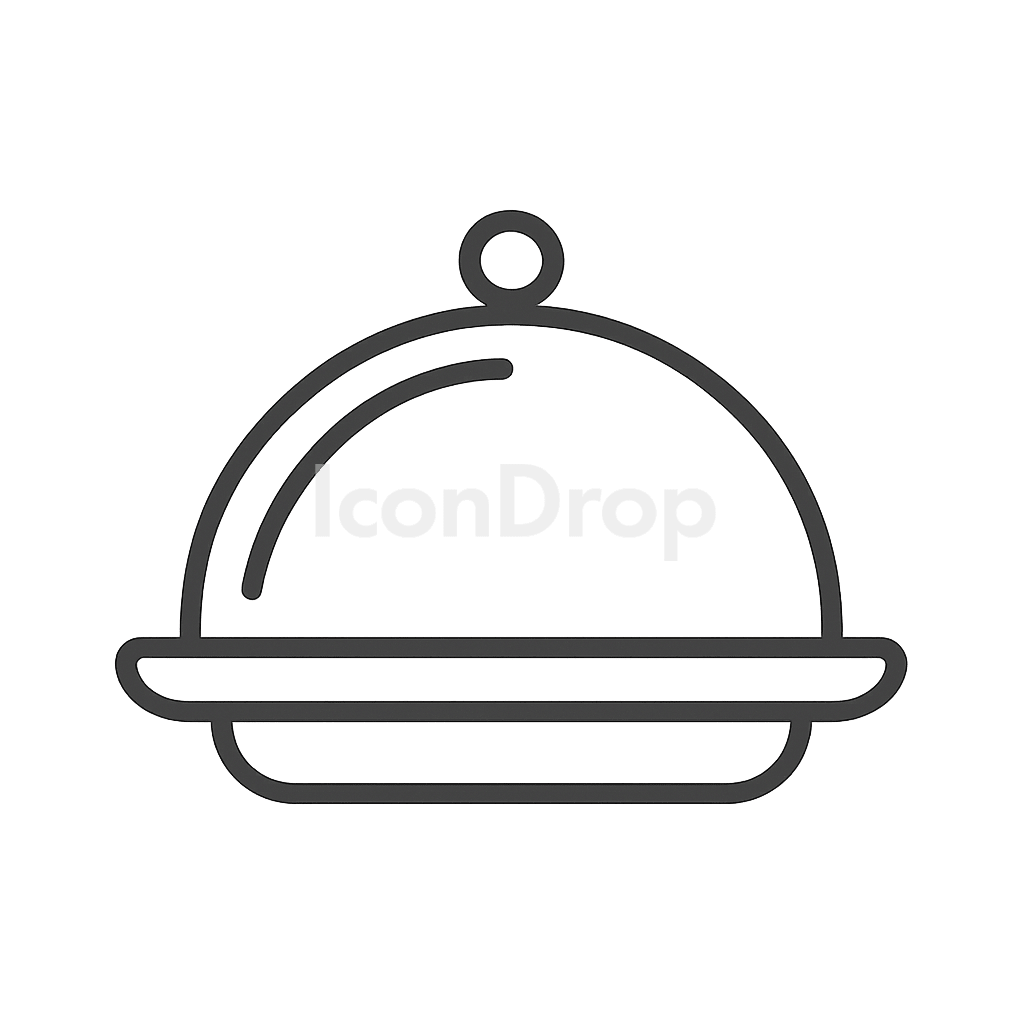 Food Serve Icon Outline