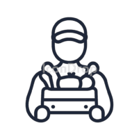 Food Supplier Icon Outline