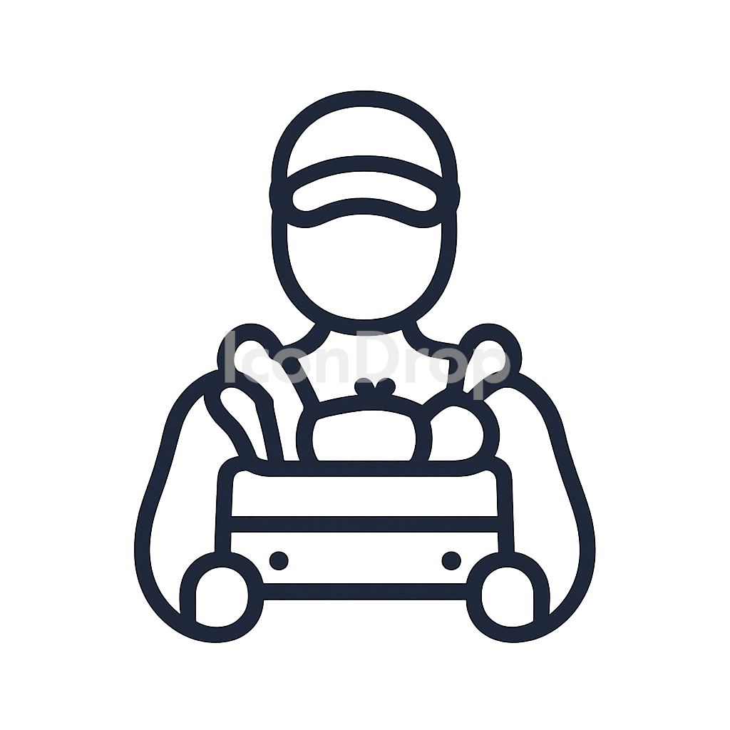 食品サプライヤーのアイコン アウトライン