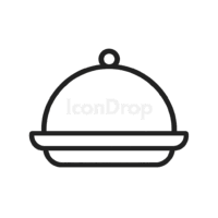 Food Tray Icon Outline