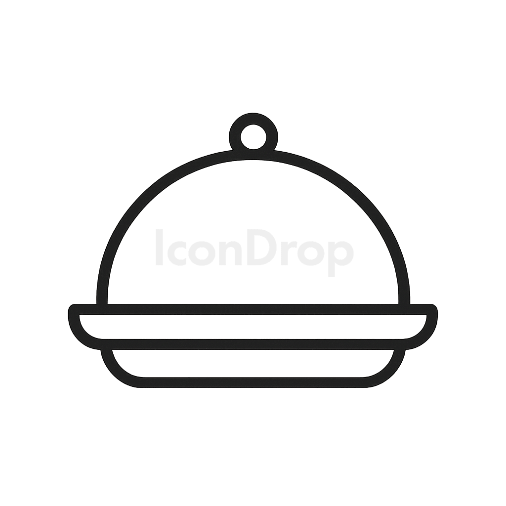 Food Tray Icon Outline
