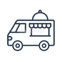 Food Truck Icon Outline