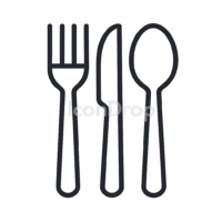 Fork Knife Spoon Icon Outline
