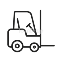 Forklift Icon Outline