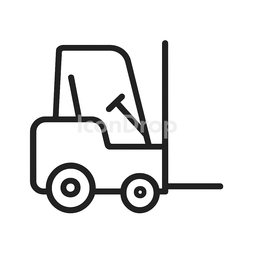 Forklift Icon Outline