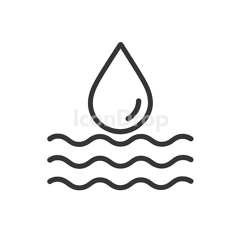Fresh Water Icon Outline