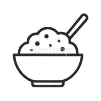 Fried Rice Icon Outline