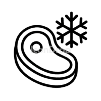 Frozen Meat Icon Outline