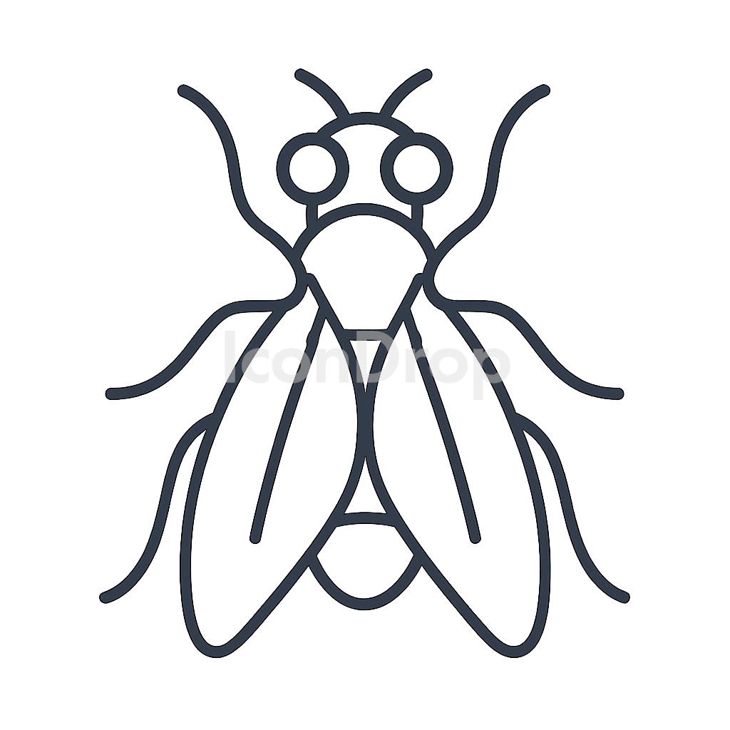 Fruit Fly Icon Outline