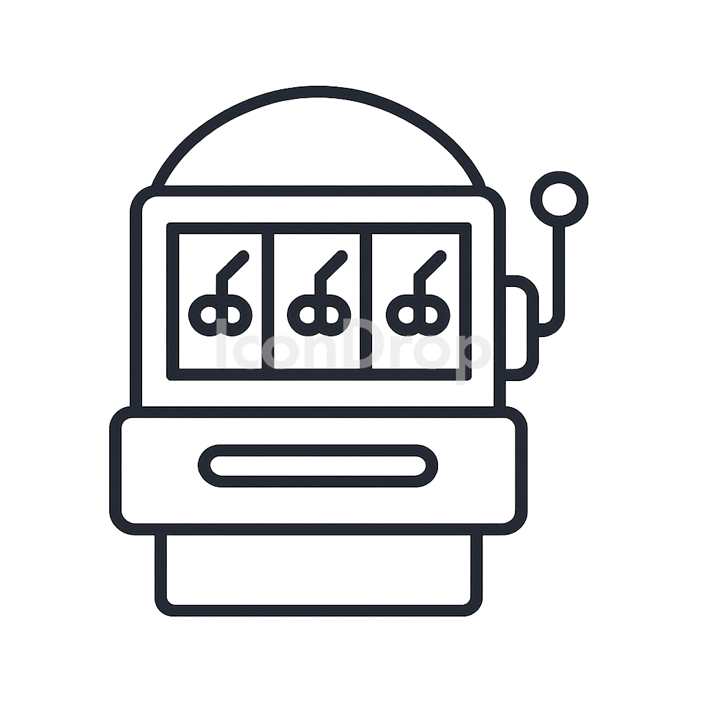 Fruit Machine Icon Outline