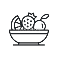 Fruit Salad Icon Outline