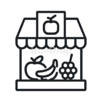 Fruit Shop Icon Outline