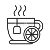 Fruit Tea Icon Outline