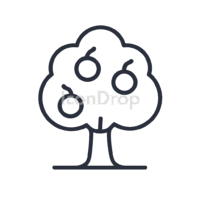 Fruit Tree Icon Outline