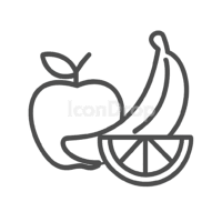 Fruits Icon Outline