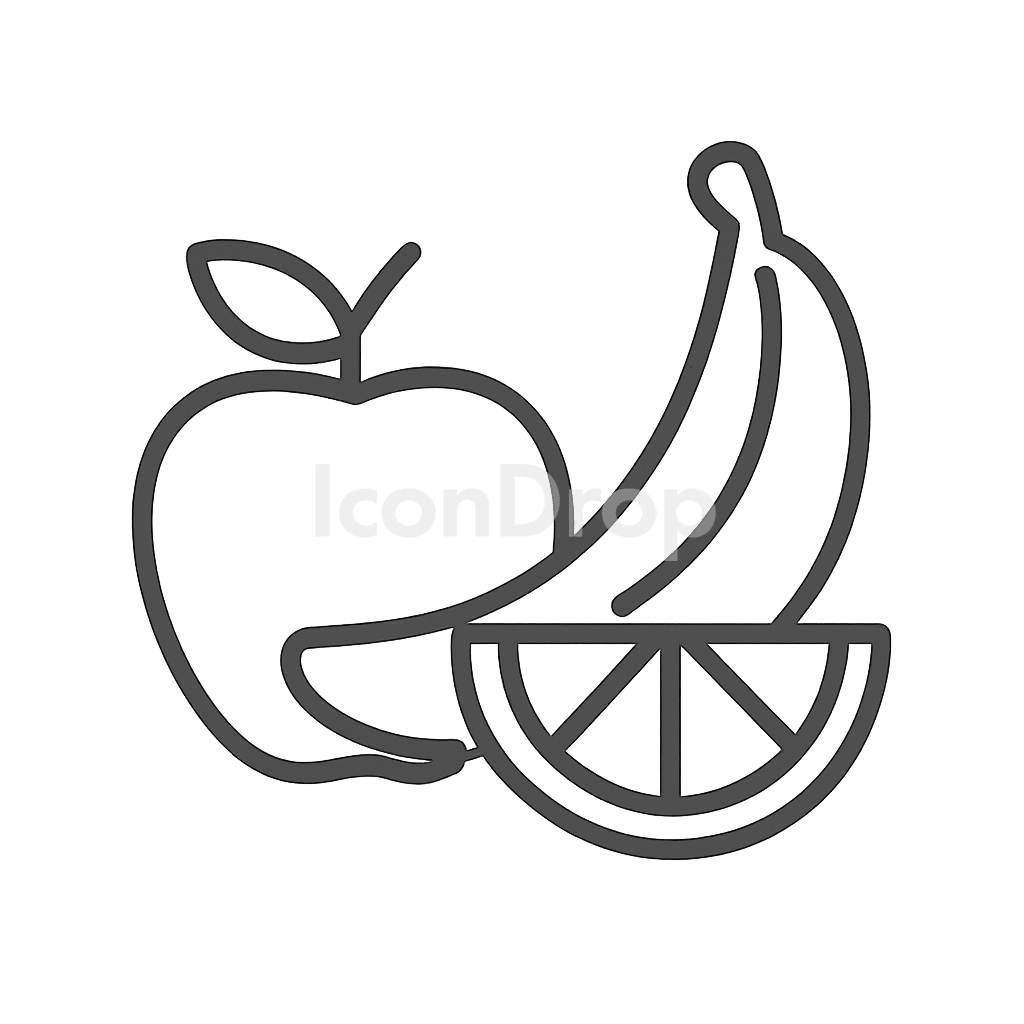 Fruits Icon Outline