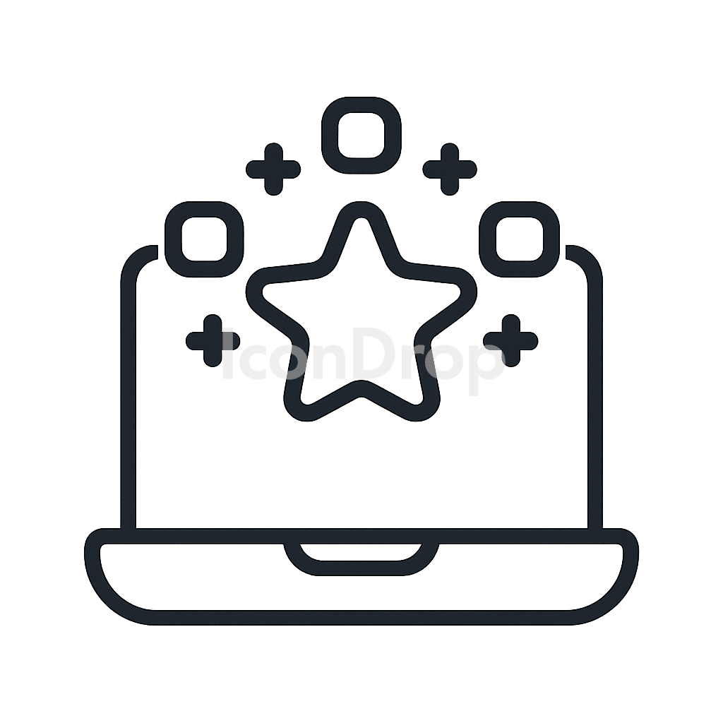 Generative Ai Star Icon Outline
