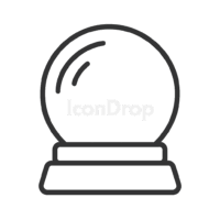 Glass Ball Icon Outline