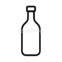 Glass Bottle Icon Outline